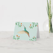 Carte Colibri et fleurs (Devant)