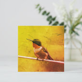 Carte Colibri Merci (Debout devant)