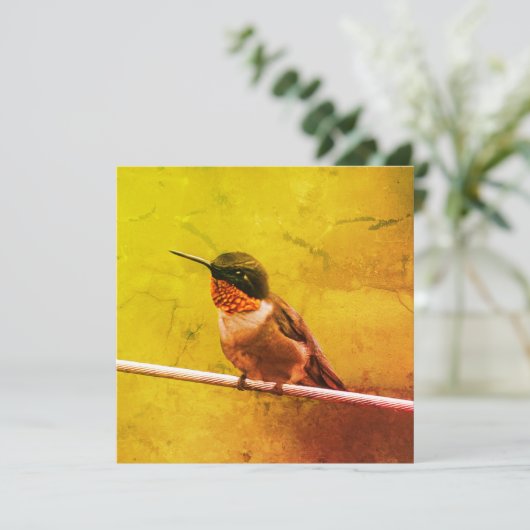 Carte Colibri Merci (Debout devant)