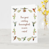 Carte Colibri nord-américain (Fleur jaune)