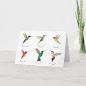 Carte Colibri nord-américain (Devant)