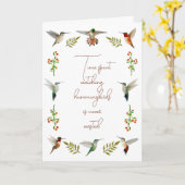 Carte Colibri nord-américain (Fleur jaune)