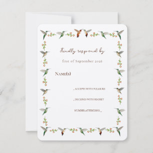 Carte Colibri RSVP