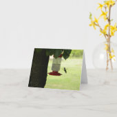 Carte Colibri solitaire (Fleur jaune)