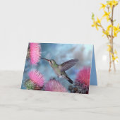 Carte Colibri Toute Occasion (Fleur jaune)