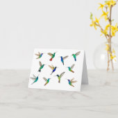 Carte Colibri tropical (Fleur jaune)