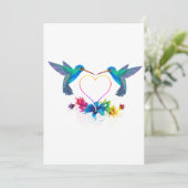 Carte Colibri tropical (Debout devant)