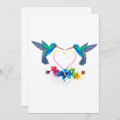 Carte Colibri tropical (Devant / Derrière)