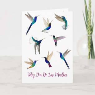 Carte Colibri Tropical Feliz Dia De Las Madres