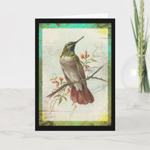 Carte Colibri vintage