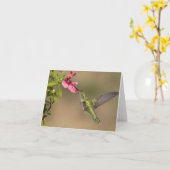 Carte Colibris 021 (Fleur jaune)