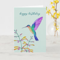 Colibris et fleurs
