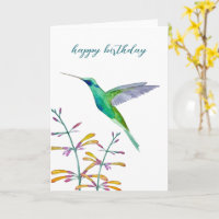 Colibris et fleurs
