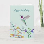 Carte Colibris et fleurs (Devant)