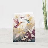 Carte Colibris Tons Terre (Devant)