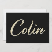 Carte Colin White Gold Handwriting (Devant)