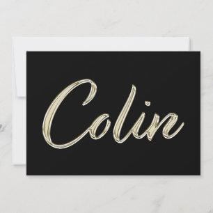 Carte Colin White Gold Handwriting