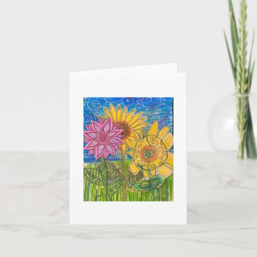 Carte Collaboration Sunflower (Devant)