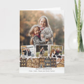 Carte Collage à quatre photos du village d'hiver de Snow (Devant)