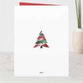 Carte Collage Arbre de Noël (Dos)