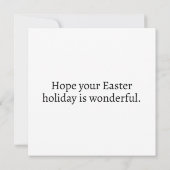 Carte Collage artistique des oeufs de Pâques (Dos)