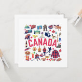 Carte Collage au Canada (Devant/Arrière en situation)