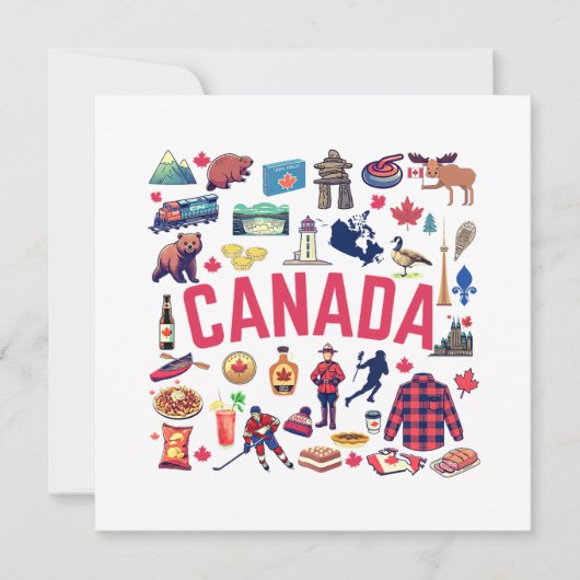 Carte Collage au Canada (Devant)