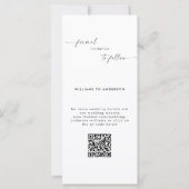 Carte Collage B/W Photo Long Wedding Enregistrer la date (Dos)