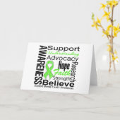 Carte Collage - conscience de santé mentale (Fleur jaune)