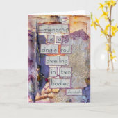 Carte Collage d'amitié | L'Amitié Est Une Âme Unique (Fleur jaune)