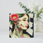 Carte Collage d'art Pretty Woman (Debout devant)