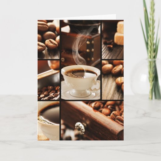 Carte Collage de café (Devant)