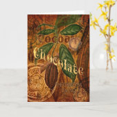 Carte Collage de chocolat (Fleur jaune)