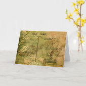 Carte Collage de Flamants roses enchâssés (Fleur jaune)