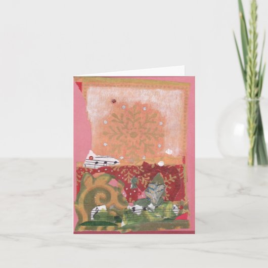 Carte collage de flocon de neige (Devant)