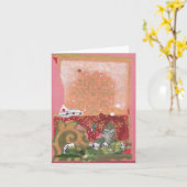 Carte collage de flocon de neige (Fleur jaune)