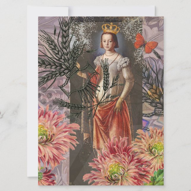 Carte Collage de la déesse céleste Vierge : Céleste vint (Devant)