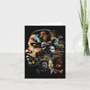 Carte Collage de leaders de l'histoire noire inspirant