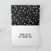 Carte Collage de nom ABIGAIL blanc sur noir (Intérieur)