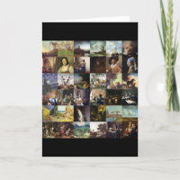 Collage de peintures de van Gogh, Vermeer, etc