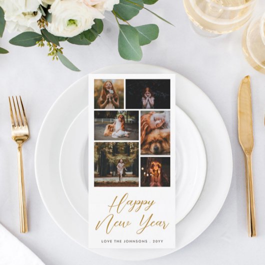 Carte Collage de photos avec salutation personnalisée