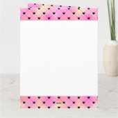 Carte Collage de photos de coeur Pink Love Hearts Annive (Dos)