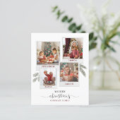 Carte Collage de photos de famille de Noël Budget (Debout devant)