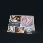 Carte Collage de photos de famille Multi Photo Vous nous<br><div class="desc">Envoyez-leur une carte spéciale pour leur faire savoir que vous pensez à eux avec ce collage de photos de famille. Personnalisez avec votre nom de famille et plusieurs photos. Envoyez un message d'amour et de gentillesse. Un beau souvenir pour les réunions de famille. Envoyez-le pour les fêtes, envoyez-le juste comme...</div>