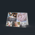 Carte Collage de photos de famille multi-photos Vous nou<br><div class="desc">Envoyez-leur une carte spéciale pour leur faire savoir que vous pensez à eux avec ce collage de photos de famille. Personnalisez avec votre nom de famille et plusieurs photos. Envoyez un message d'amour et de gentillesse. Un beau souvenir pour les réunions de famille. Envoyez-le pour les vacances, envoyez-le juste comme...</div>