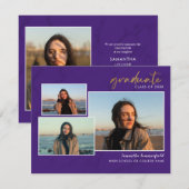 Carte Collage de photos de fin d'études 2023 Écriture vi (Devant / Derrière)