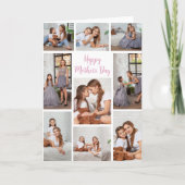 Carte Collage de photos de la fête des mères de la part  (Devant)