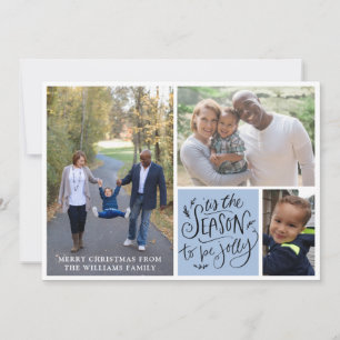 Carte Collage de photos de Noël en famille