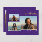 Carte Collage de photos de remise de diplômes 2023 Écrit (Devant / Derrière)