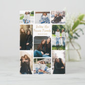 Carte Collage de photos de sœur moderne personnalisable (Debout devant)